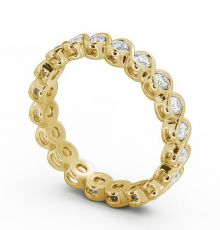 Full Eternity Round Diamond Ring 18K Yellow Gold - Harriet | Angelic ...
