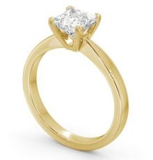 Princess Diamond Engagement Ring 18K Yellow Gold Solitaire - Norina ...