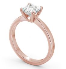 Princess Diamond Engagement Ring 18K Rose Gold Solitaire - Norina ...