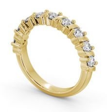 Half Eternity Round Diamond Ring 18K Yellow Gold - Dalston | Angelic ...