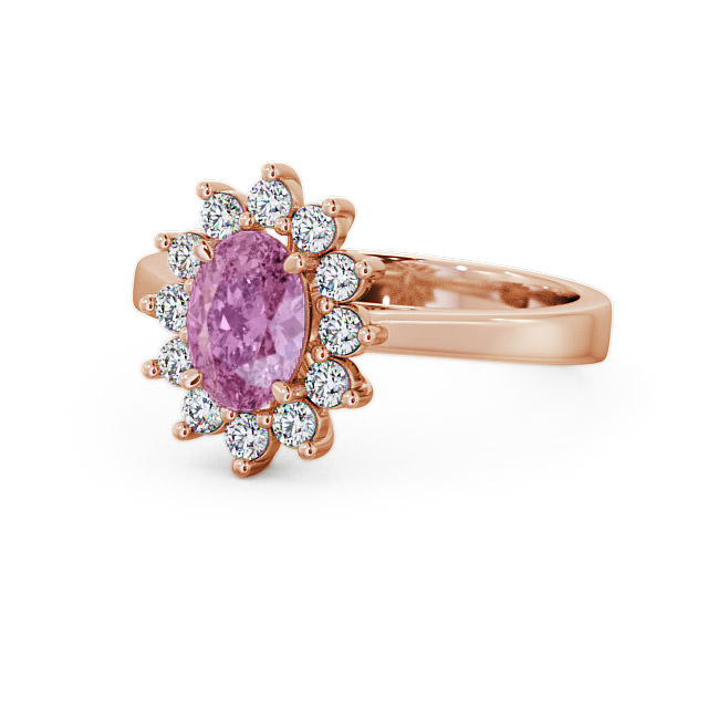 Cluster Pink Sapphire And Diamond 1 