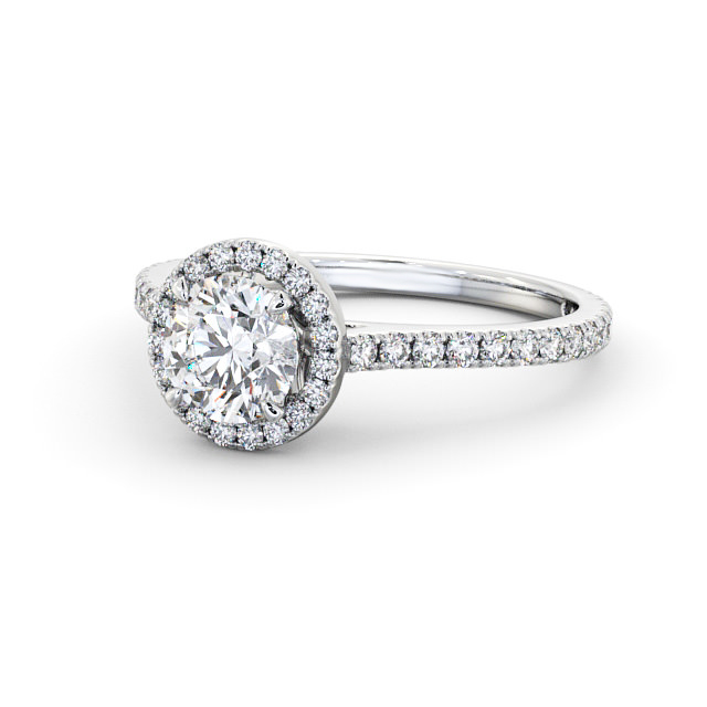 round flat diamond ring