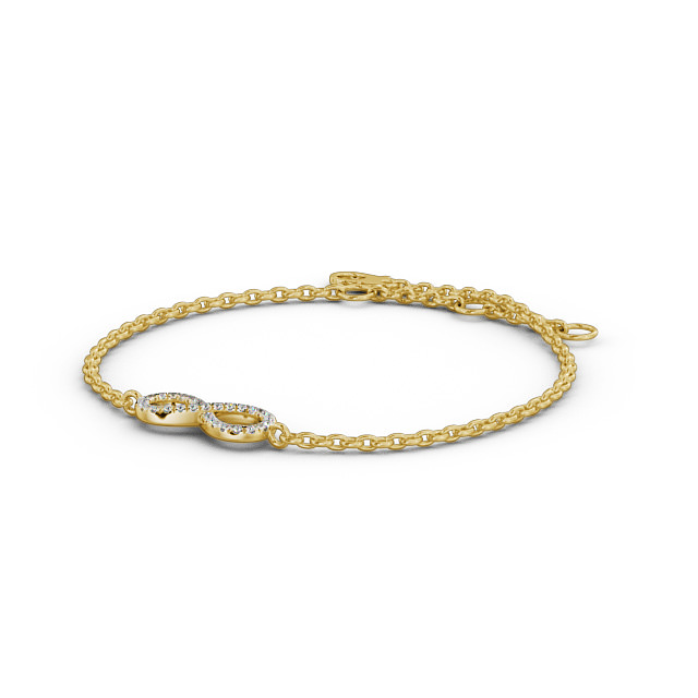 9ct Yellow Gold Infinity Bracelet | Buy Online | Free Insured UK Delivery