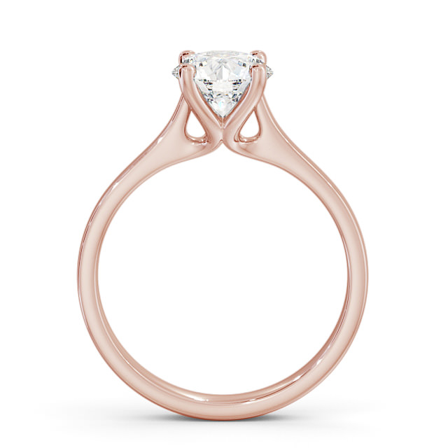Round Diamond Engagement Ring 18K Rose Gold Solitaire - Darina ...