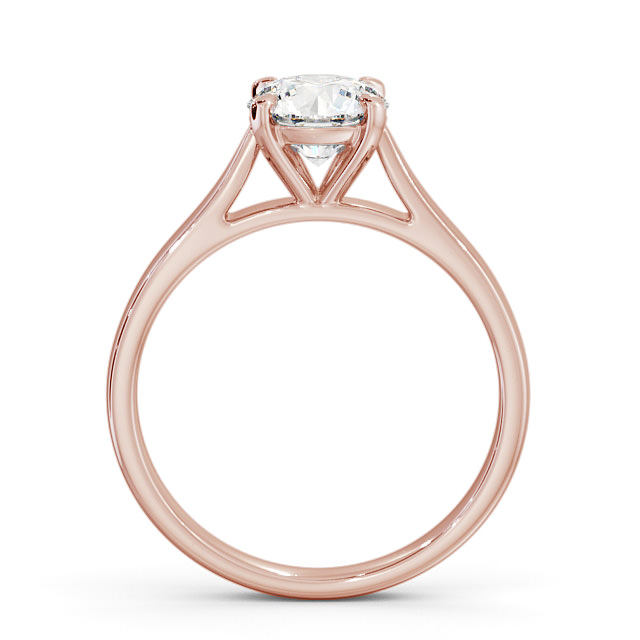 Round Diamond Engagement Ring 18K Rose Gold Solitaire - Sintra ...