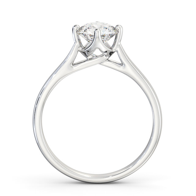 Round Diamond Engagement Ring Platinum Solitaire - Iris | Angelic Diamonds