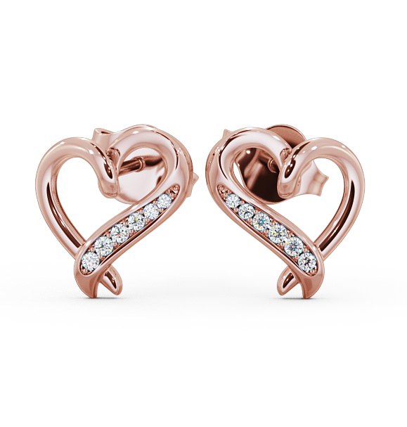 Rose Gold Diamond Earrings | Angelic Diamonds