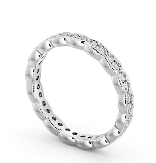 2CT Round Lab-Created Diamond Eternity Band Wedding Ring 14K White Gold  Plated | eBay