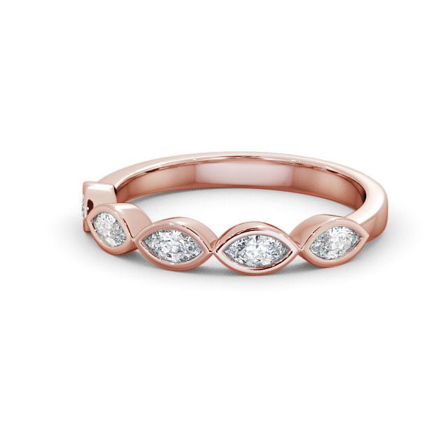 Five Stone Marquise Diamond Ring 9K Rose Gold - Penrose | Angelic Diamonds