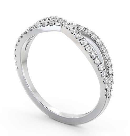 Half Eternity 0.10ct Round Diamond Ring Platinum - Vienne | Angelic ...