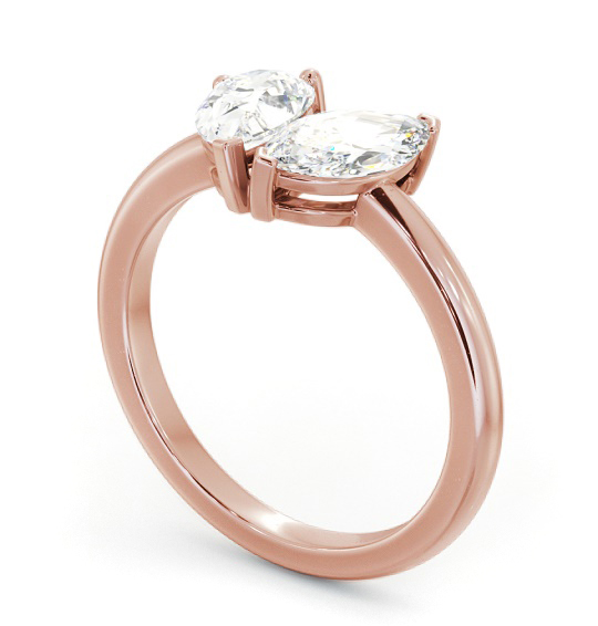 Pear and Marquise Shape Toi et Moi Diamond Ring in 9K Rose Gold tw12_rg_thumb1