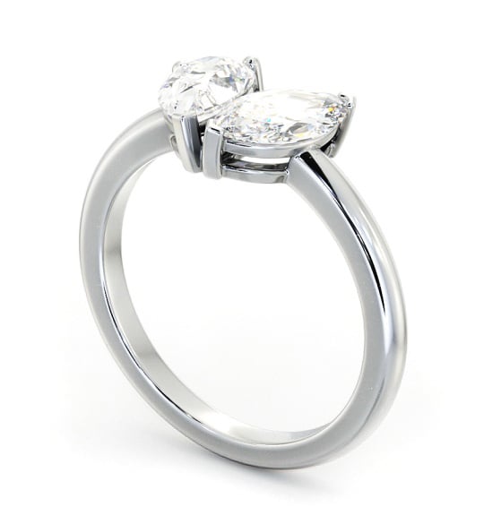 Pear and Marquise Shape Toi et Moi Diamond Ring in 18K White Gold tw12_wg_thumb1 