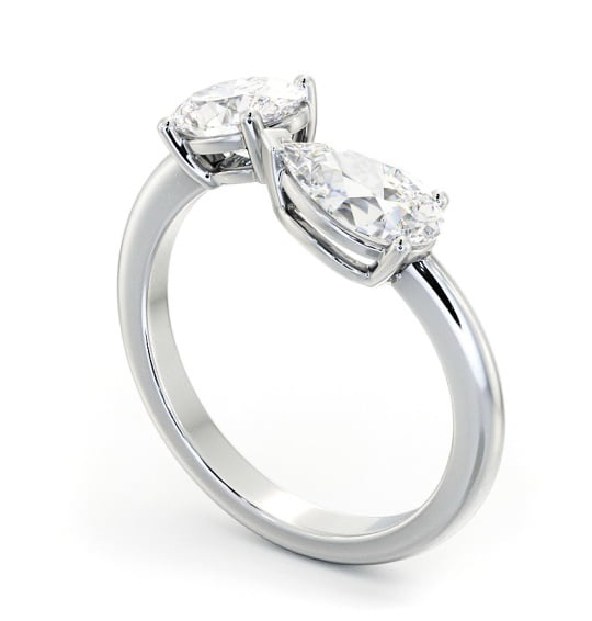 Oval and Pear Shape Toi et Moi Diamond Ring in 18K White Gold tw14_wg_thumb1 