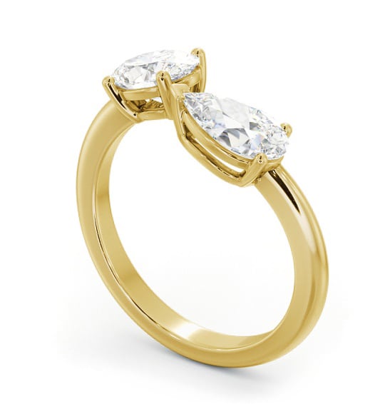 Oval and Pear Shape Toi et Moi Diamond Ring in 9K Yellow Gold tw14_yg_thumb1