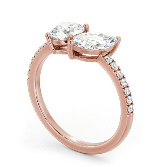 Marquise and Round Shape Toi et Moi Diamond Ring in 18K Rose Gold tw17_rg_thumb1