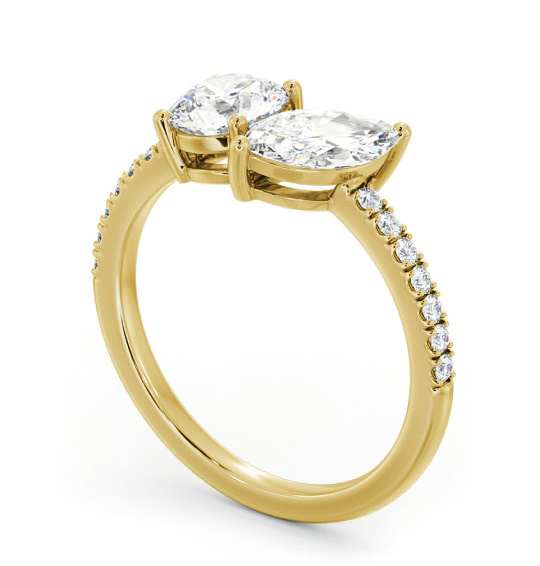 Marquise and Round Shape Toi et Moi Diamond Ring in 9K Yellow Gold tw17_yg_thumb1