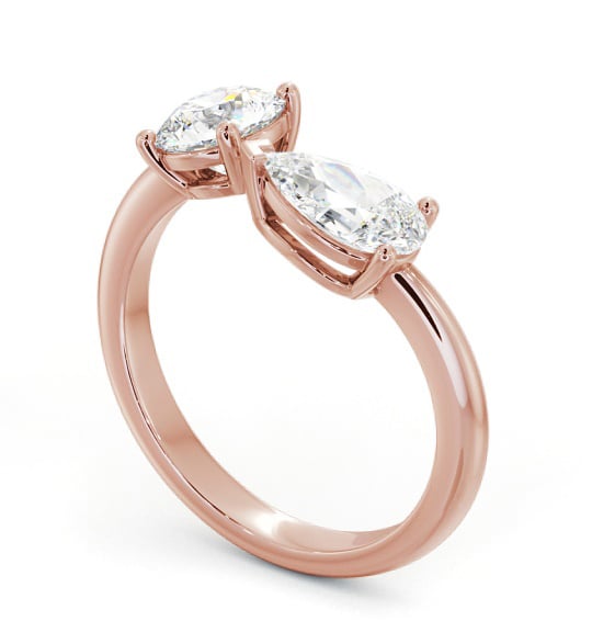 9K Rose Gold Toi et Moi Ring with Pear and Round Diamonds tw1_rg_thumb1