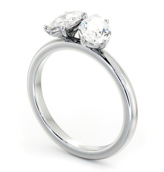 Pear and Marquise Shape Toi et Moi Ring in 18K White Gold tw4_wg_thumb1 