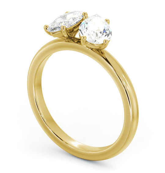 Pear and Marquise Shape Toi et Moi Ring in 18K Yellow Gold tw4_yg_thumb1