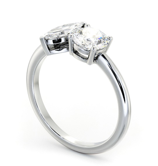 Marquise and Round Shape Toi et Moi Diamond Ring in 18K White Gold tw7_wg_thumb1 