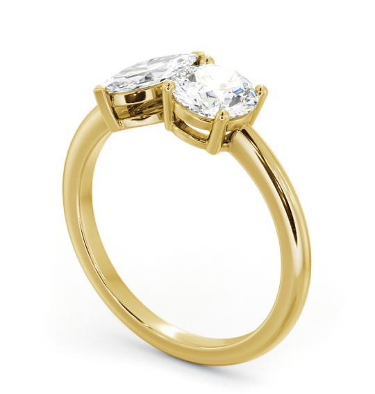 Marquise and Round Shape Toi et Moi Diamond Ring in 9K Yellow Gold tw7_yg_thumb1