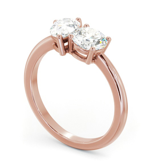 Oval and Emerald Shape Toi et Moi Diamond Ring in 9K Rose Gold tw9_rg_thumb1