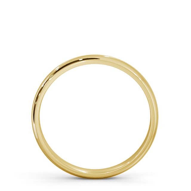 Ladies Plain Wedding Ring 9K Yellow Gold - D-Shape | Angelic Diamonds
