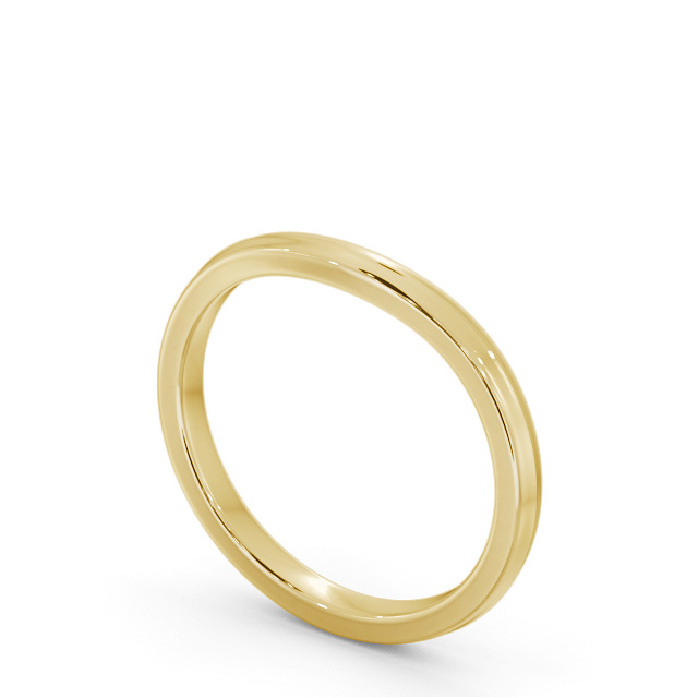 Ladies Plain Wedding Ring 18K Yellow Gold - Hampton | Angelic Diamonds