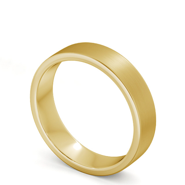 Two-Tone Men's Solid 14K Gold Matte Gold Center Rim Ring