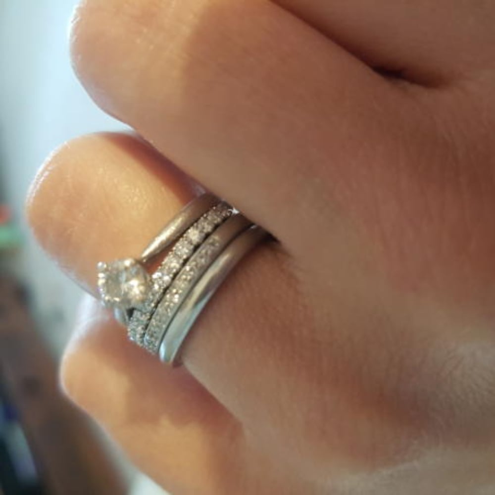 How To Wear Wedding, Engagement And Eternity Rings | Angelic Diamonds