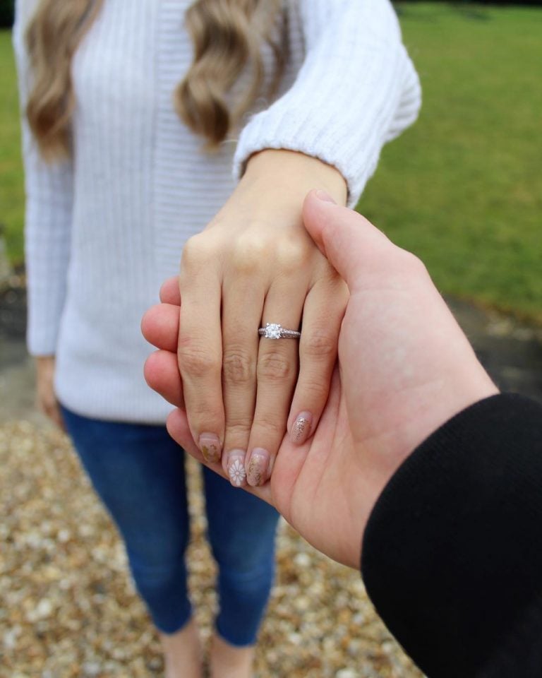 I wanted to show off my engagement ring but everyone is fixated on my  'tacky' nails | The US Sun